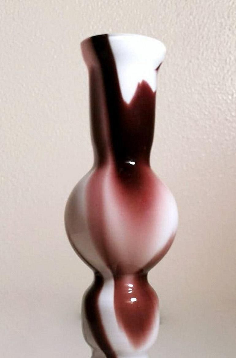 Moretti Carlo Murano Small Vase In Colored Opaline Glass photo 118.0