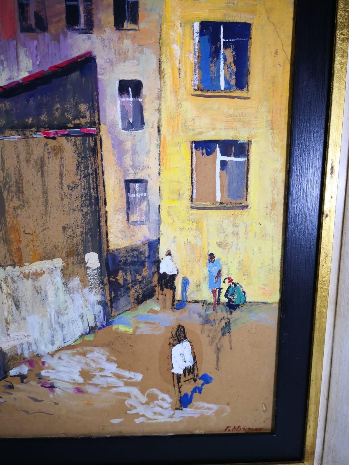 20th Century Munteanu Gheorghe Oil Painting photo Art