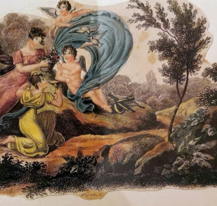 photo buy Nargeol Adrien Pair Prints Painted Watercolor With Gilded Frames