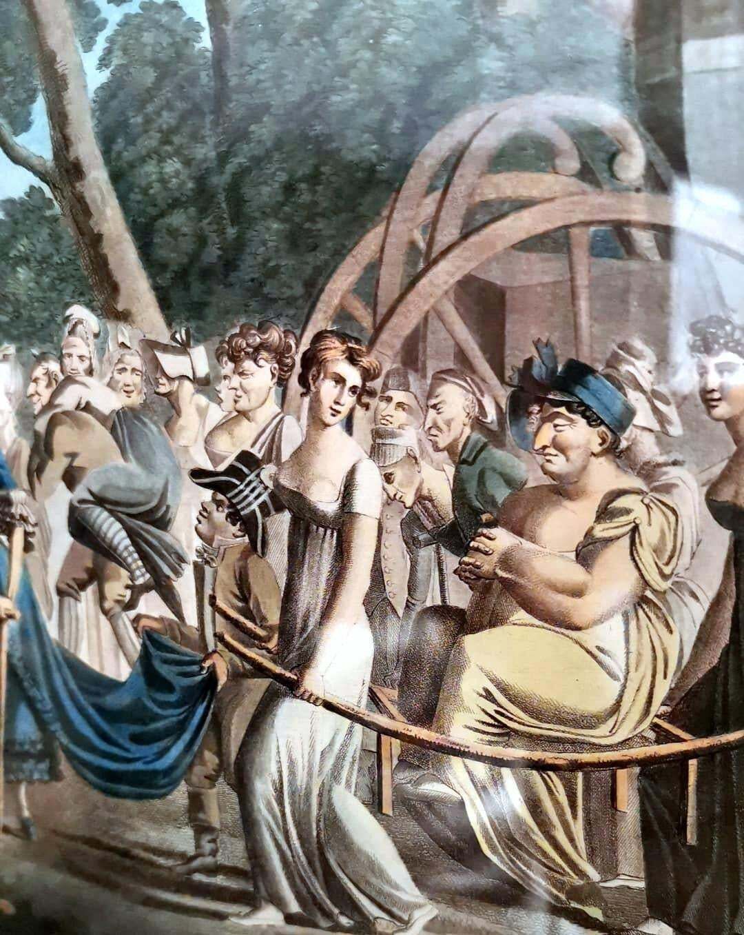 photo vinterior Jean Baptiste Morret French Etching With Allegorical Subject Gilded Wood Frame
