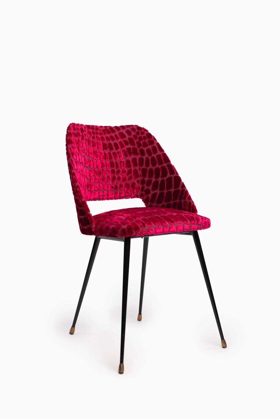Pierre Guariche Designer French Chair With Guild Fabric photo furniture