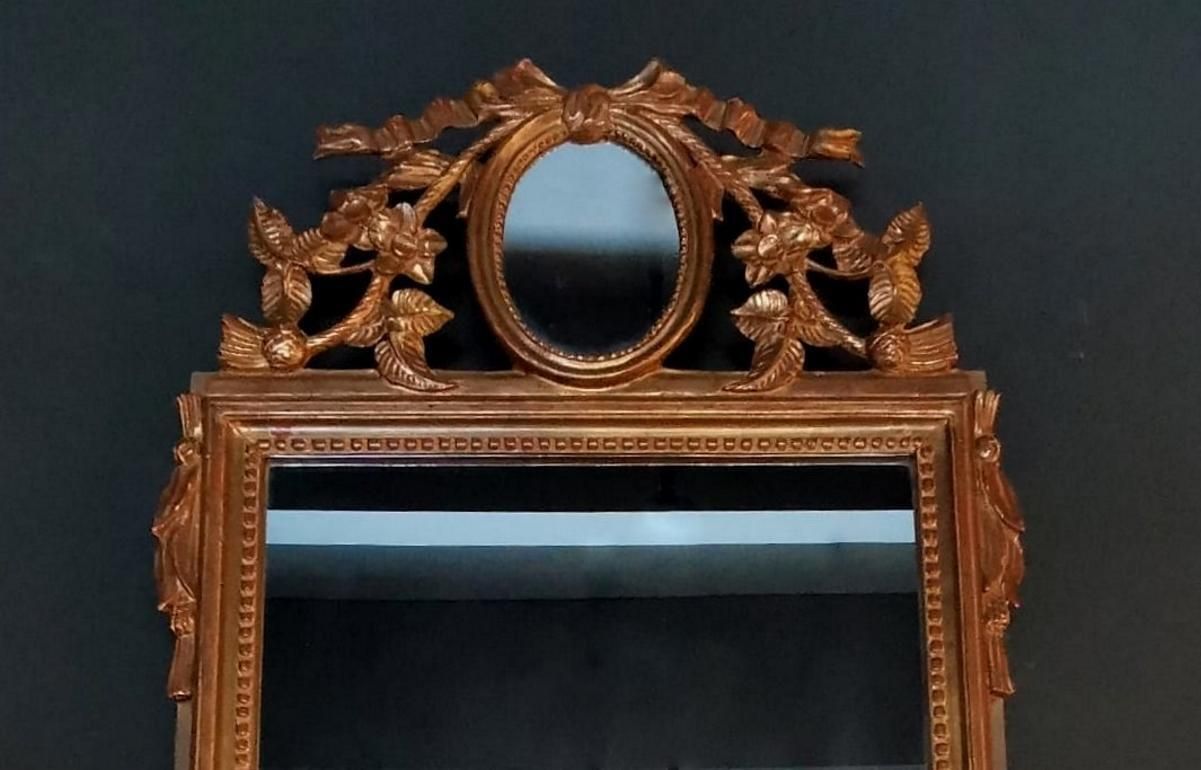 Rococo’ Giltwood Frame And Double Mirror, France photo vinterior