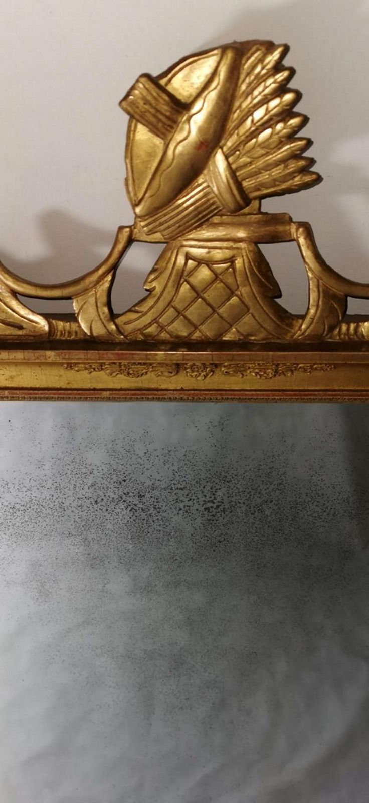 Napoleon I Empire French Gold Leaf Wood Mirror photo 1909.0