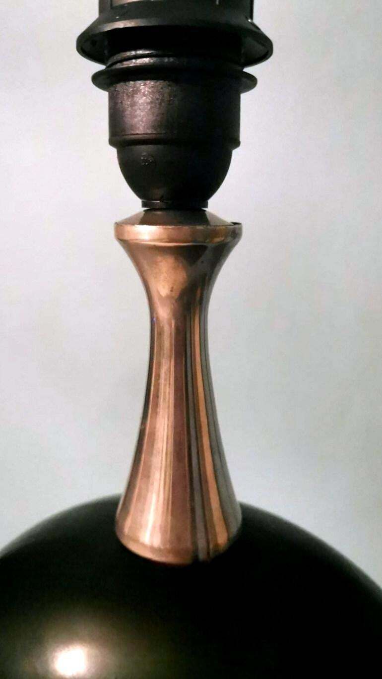 photo buy Maison Barbier French Space Age Style Metal Table Lamp (Without Lampshade)