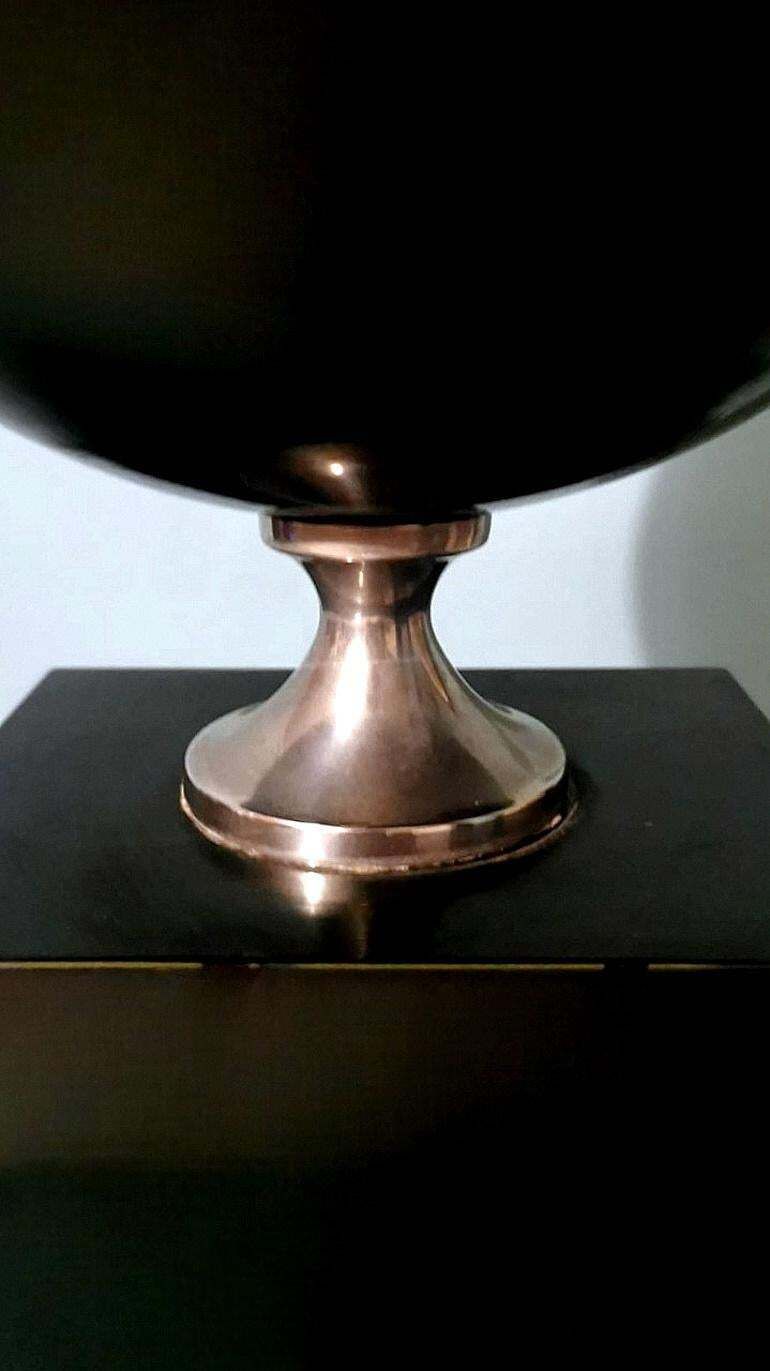 photo vintage Maison Barbier French Space Age Style Metal Table Lamp (Without Lampshade)