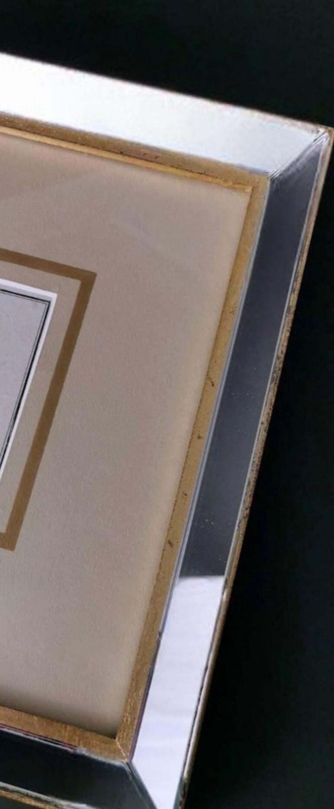 296.0 Mirror Frame With Engraved Dutch Print Depicting Dukes Of Mirandola Coat Of Arms photo