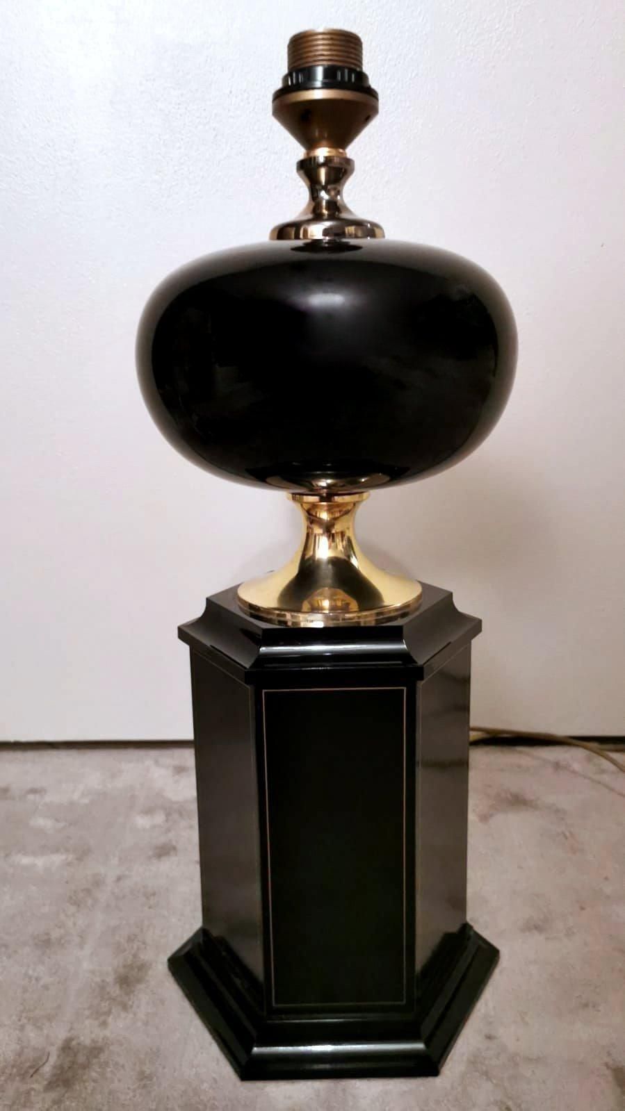 Maison Jansen Attibuted Hollywood Regency Style French Table Lamp photo for sale