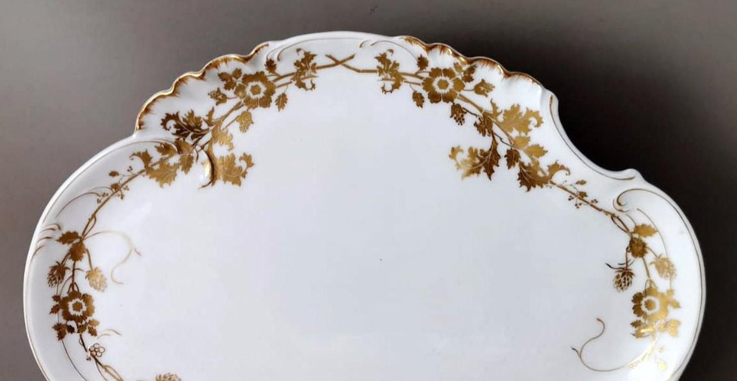 photo for sale Haviland & Co. Limoges French Porcelain Salad Bowl With Tray
