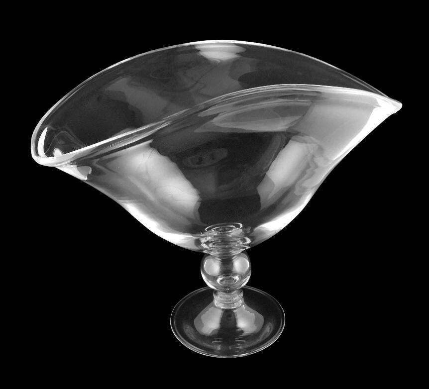 Art Deco Italian Crystal Table Centerpiece Completely Smooth photo vintage