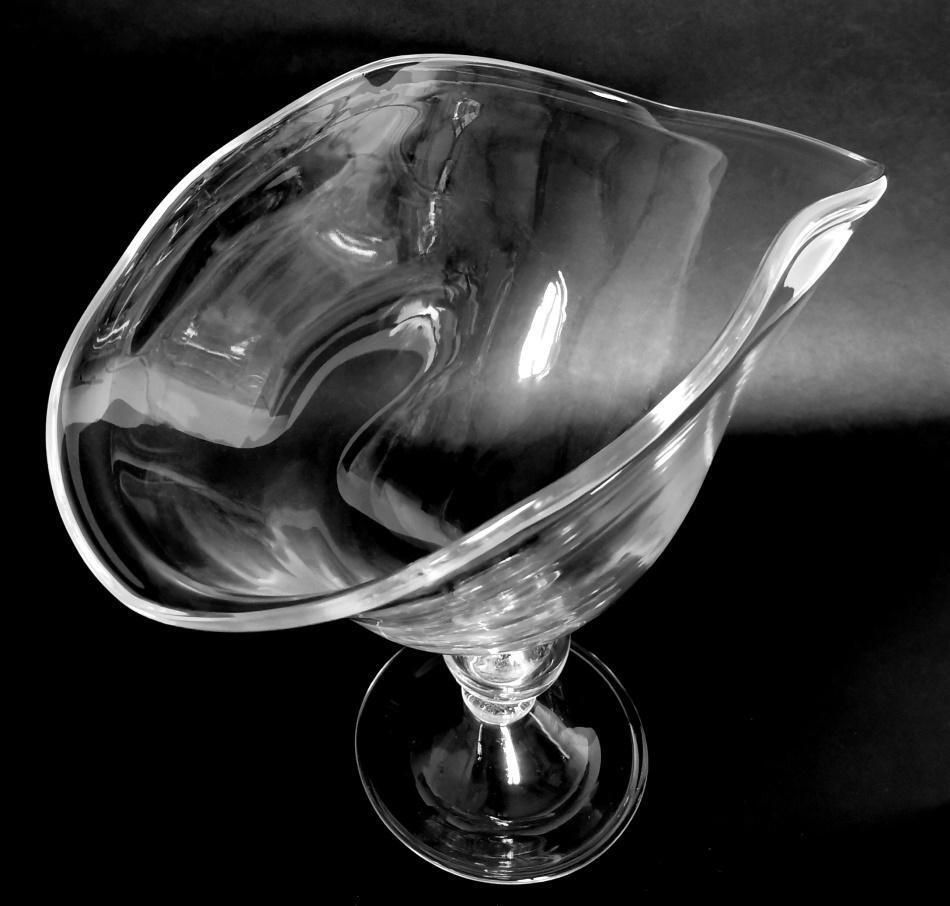 Home Decor Art Deco Italian Crystal Table Centerpiece Completely Smooth photo