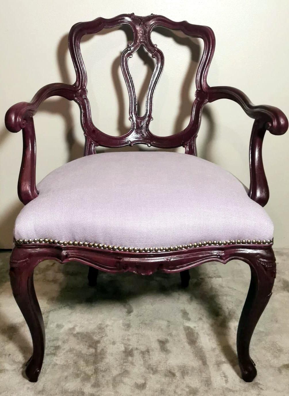photo for sale Louis Philippe Style Pair Of Chairs With Italian Armrests Model King