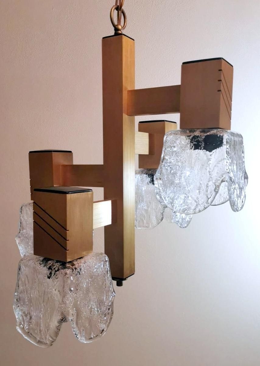 Sciolari Gaetano Style Space Age Chandelier In Aluminum And Half Crystal photo furniture