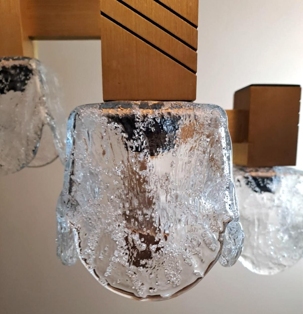 photo vinterior Sciolari Gaetano Style Space Age Chandelier In Aluminum And Half Crystal
