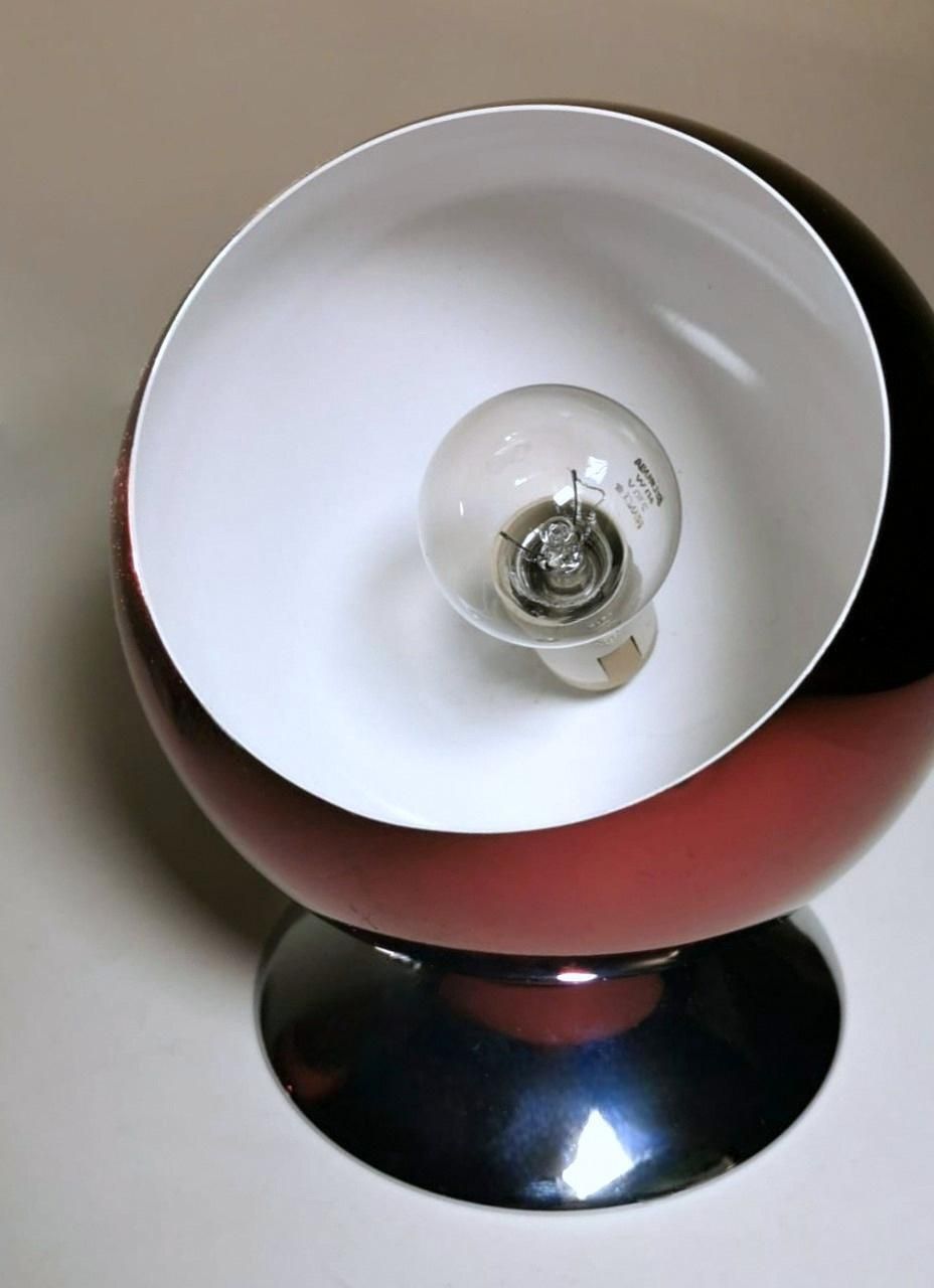 photo for sale Space Age Design Eye Ball Gepo Pair Of Dutch Colored Aluminum Abat Jour