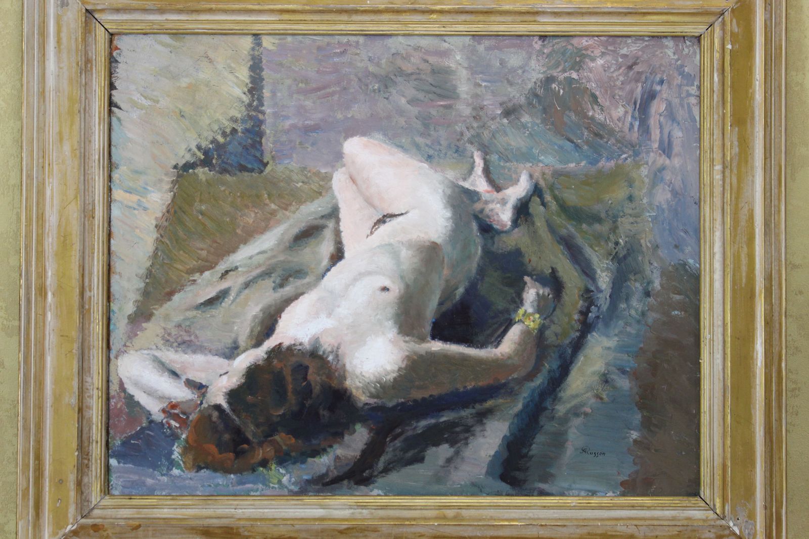 Agatha Russon Oil Painting Female Nude . photo for sale