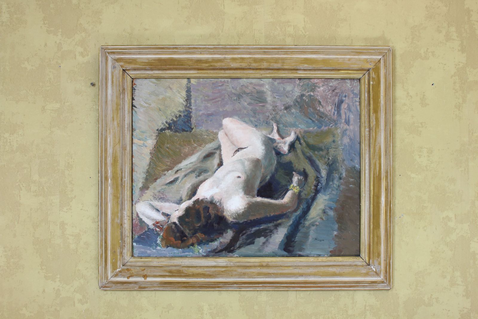 Art Agatha Russon Oil Painting Female Nude . photo