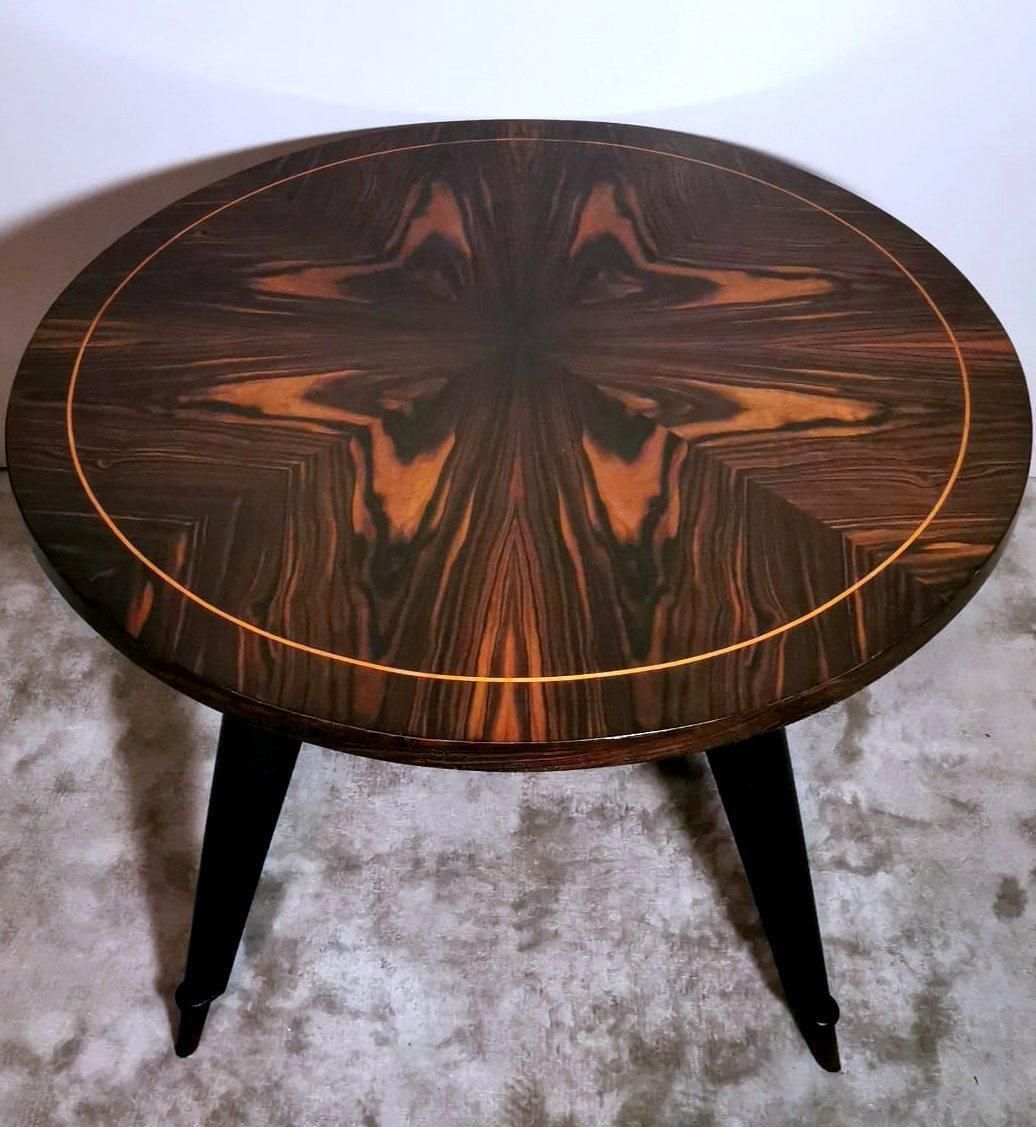 Ico Parisi Style Large Round Italian Coffee Table photo Furniture