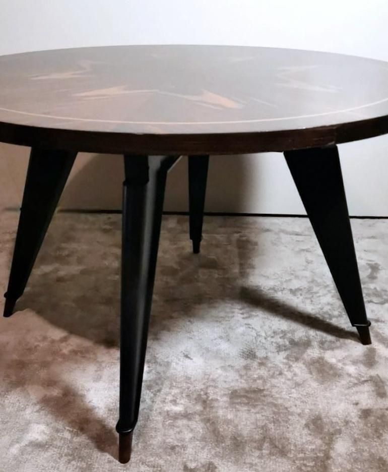 photo vinterior Ico Parisi Style Large Round Italian Coffee Table