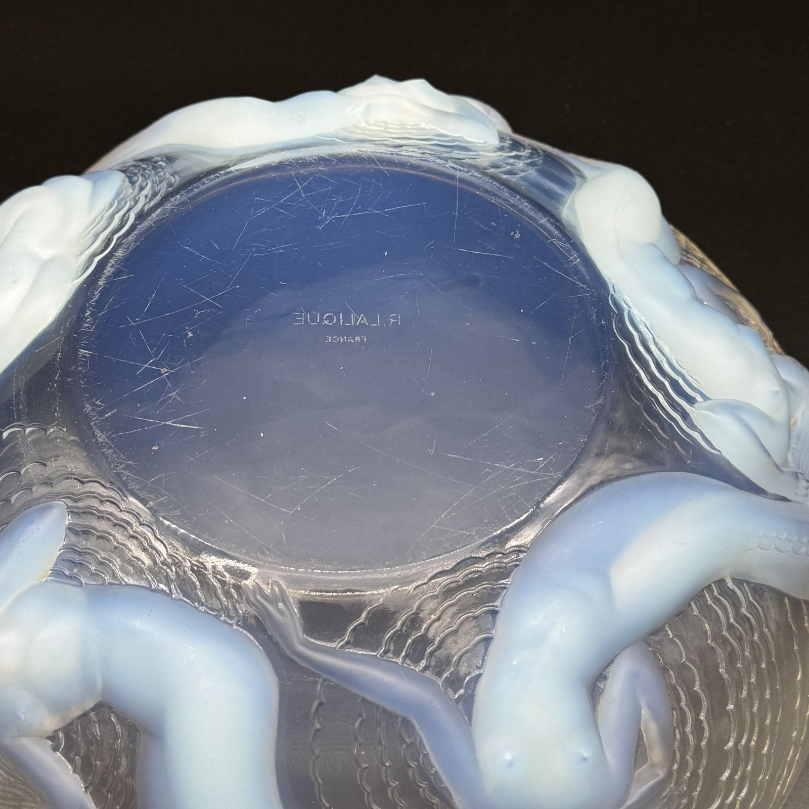 A R.Lalique Calypso Bowl In Opalescent Glass photo Home Decor