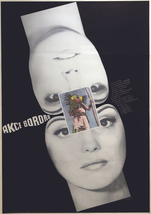 Original 1970s Czech Film Poster For 'Mission Bororo' By Karel Vaca