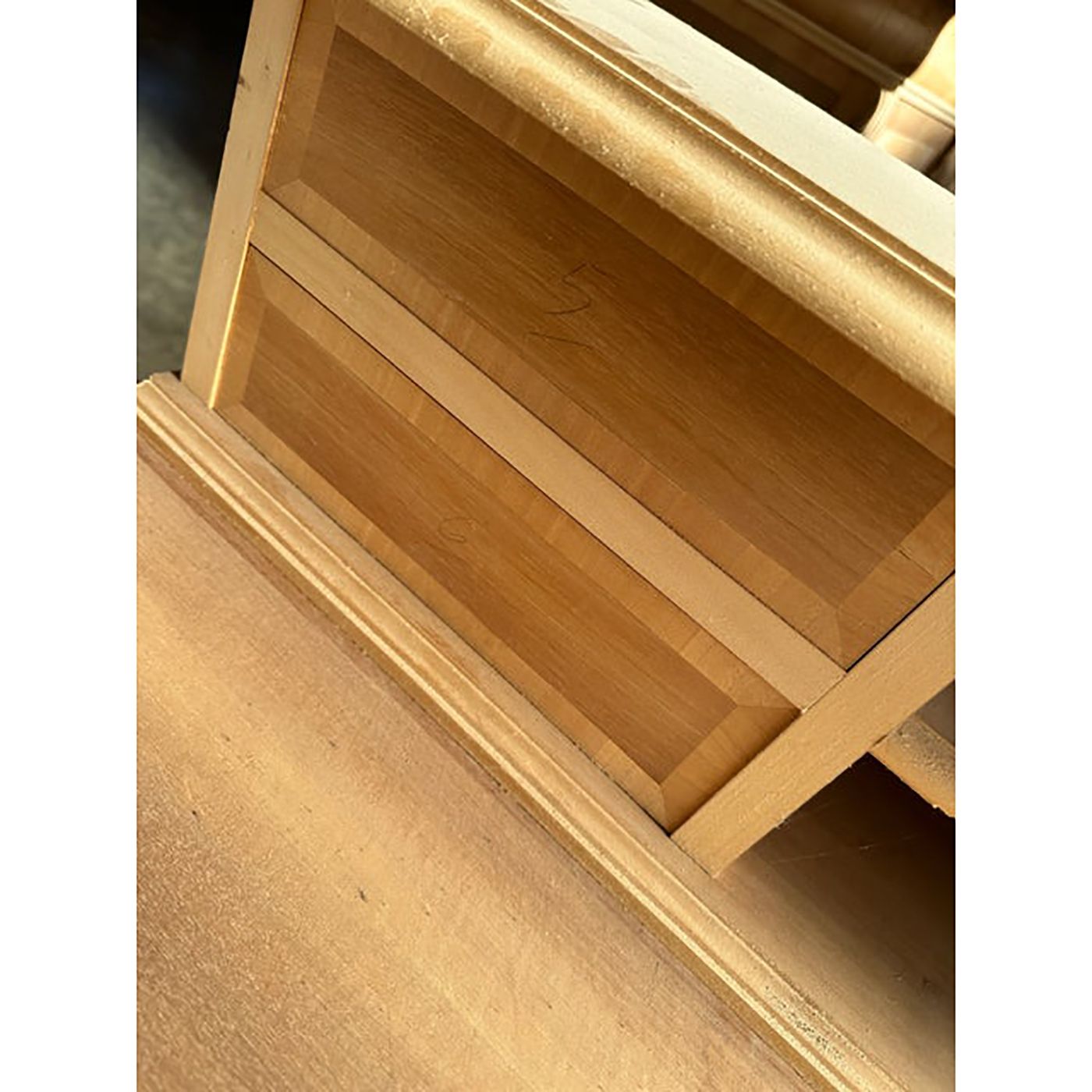 Empire Style 800 Natural Wood Desk In Walnut And Maple photo vinterior