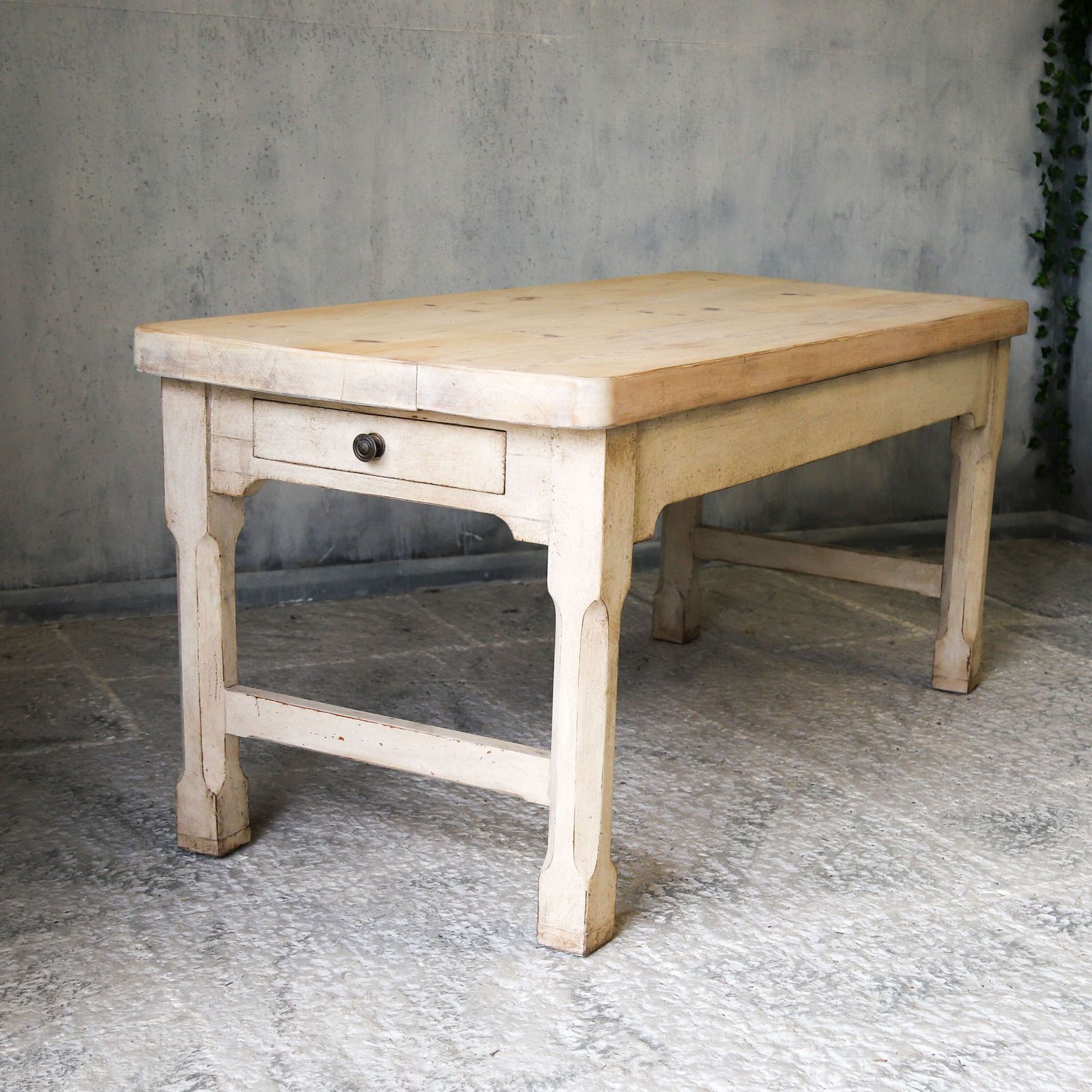 photo furniture English 19th Century Circa 1880 Country House Prep Table   Later Paint