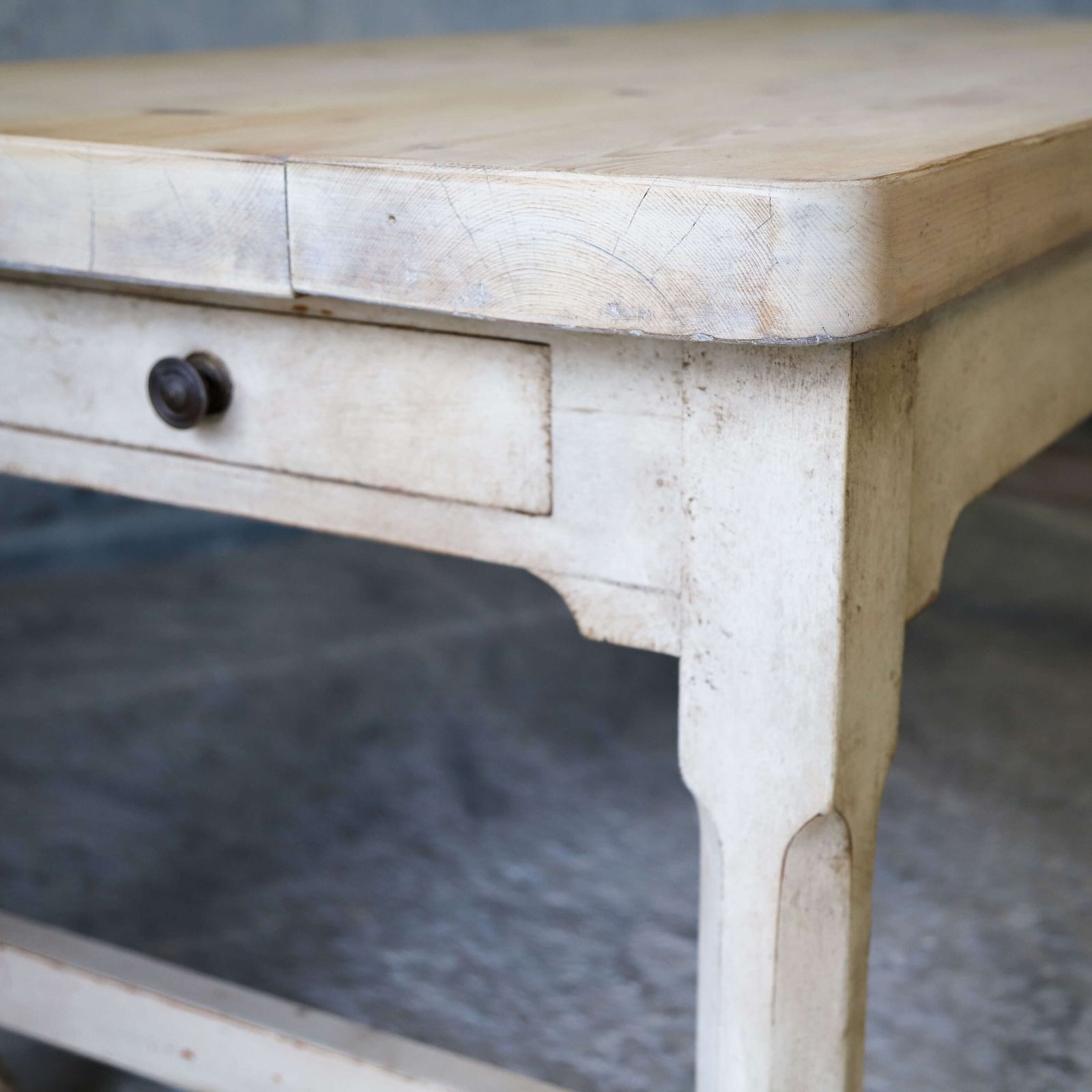 1950.0 English 19th Century Circa 1880 Country House Prep Table   Later Paint photo