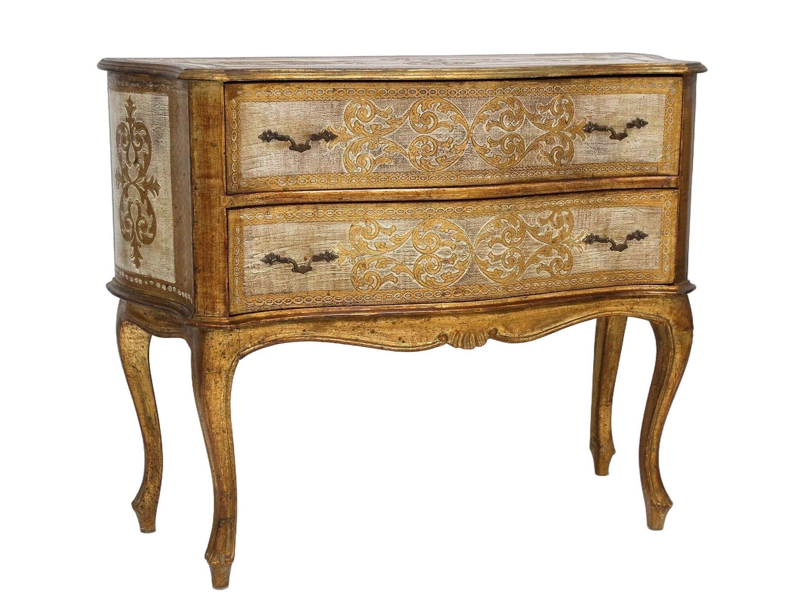 18th Century Style Venetian Serpentine Commode/ Chest Of Drawers, It Ca. 1940