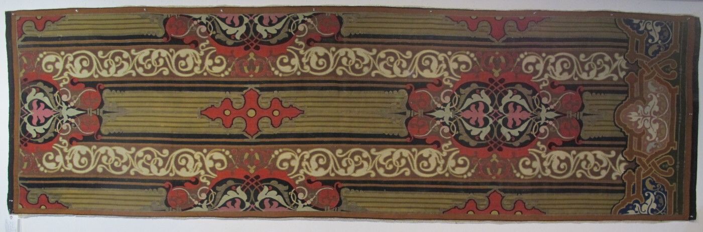 Fine European Wool Tapestry Panel, 3.32m X 0.96m
