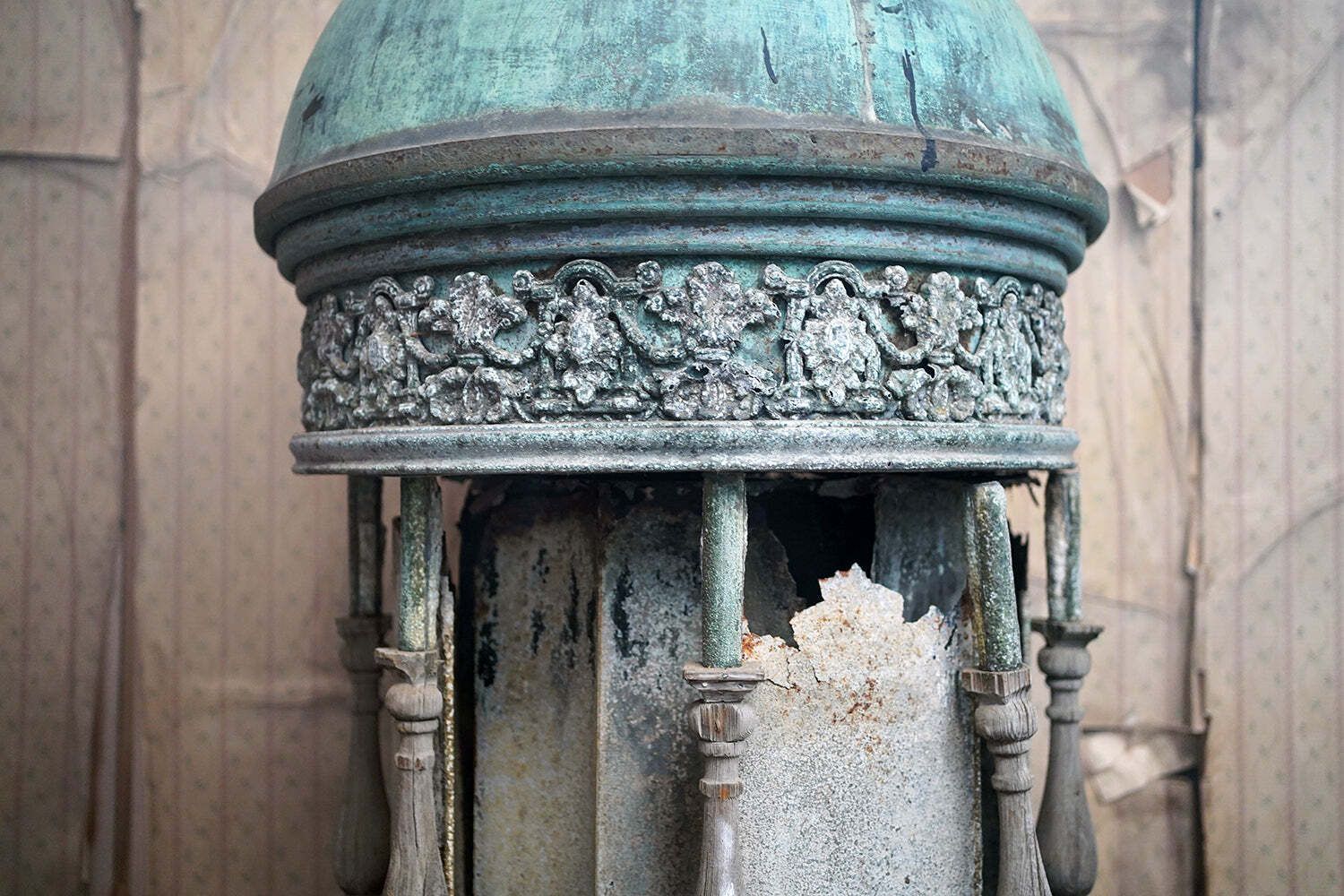 A Grecian Style Copper & Pine Domed Architectural Cupola C.1870; Ex Codford Manor