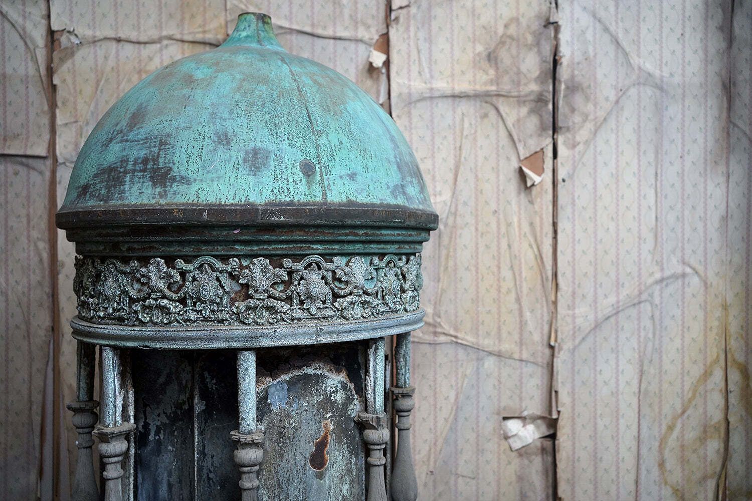 photo for sale A Grecian Style Copper & Pine Domed Architectural Cupola C.1870; Ex Codford Manor