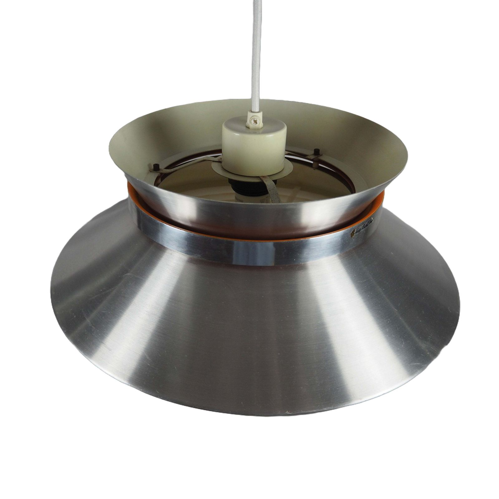 photo for sale Aluminum Pendant Lamp By Carl Thore For Granhaga, 1970s