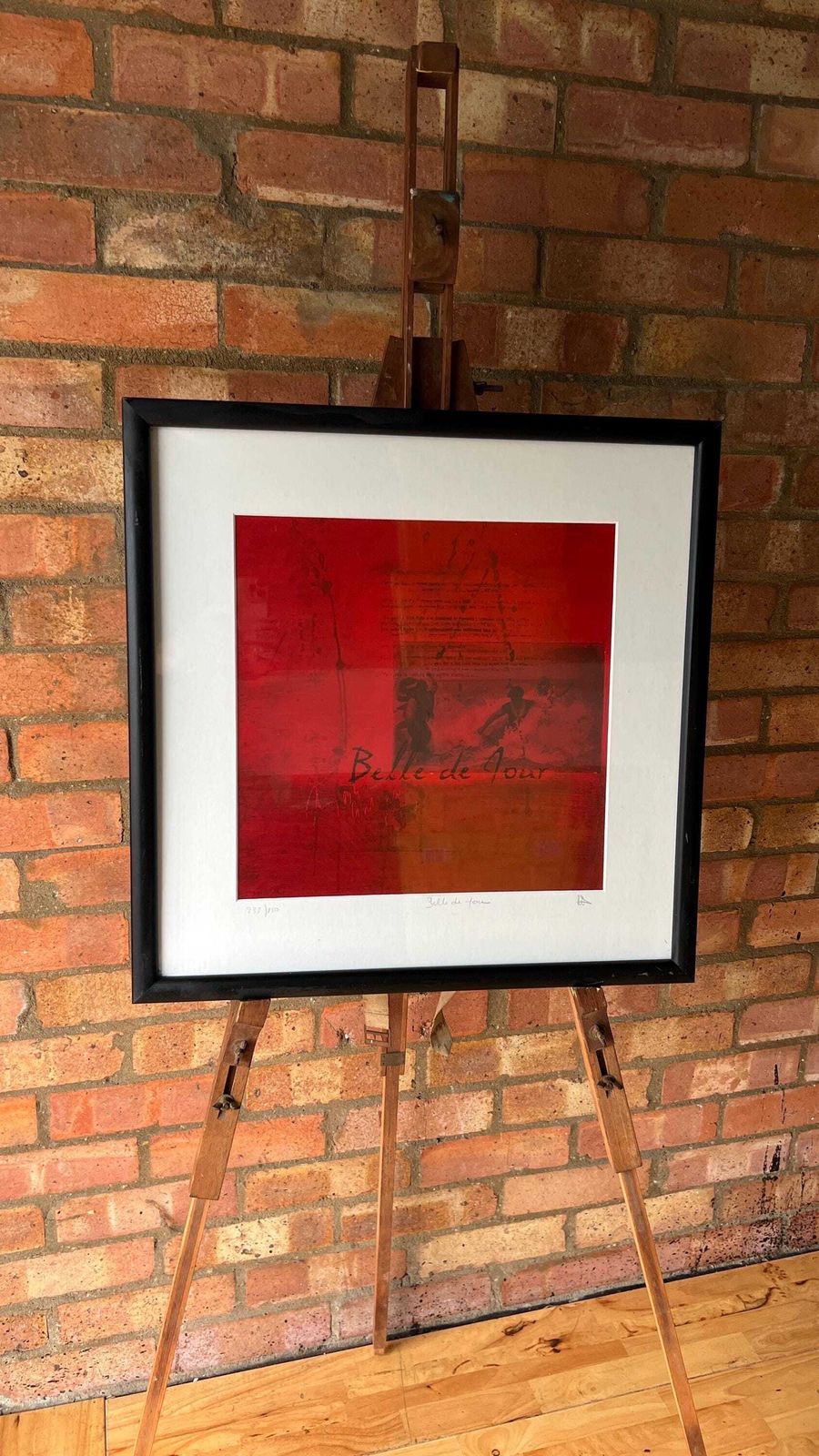 Signed Limited Edition Abstract Print By Natacha Pirnay – Framed