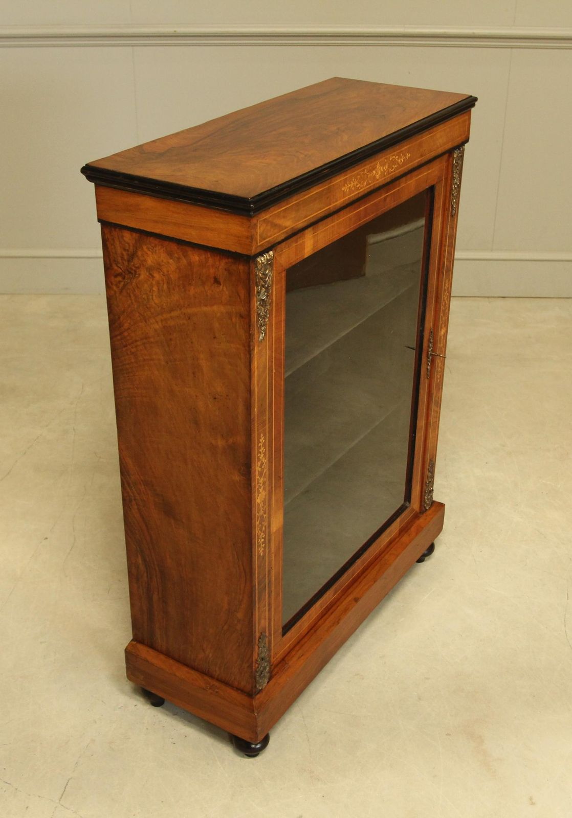 A Victorian Walnut Pier Display Cabinet photo 695.0