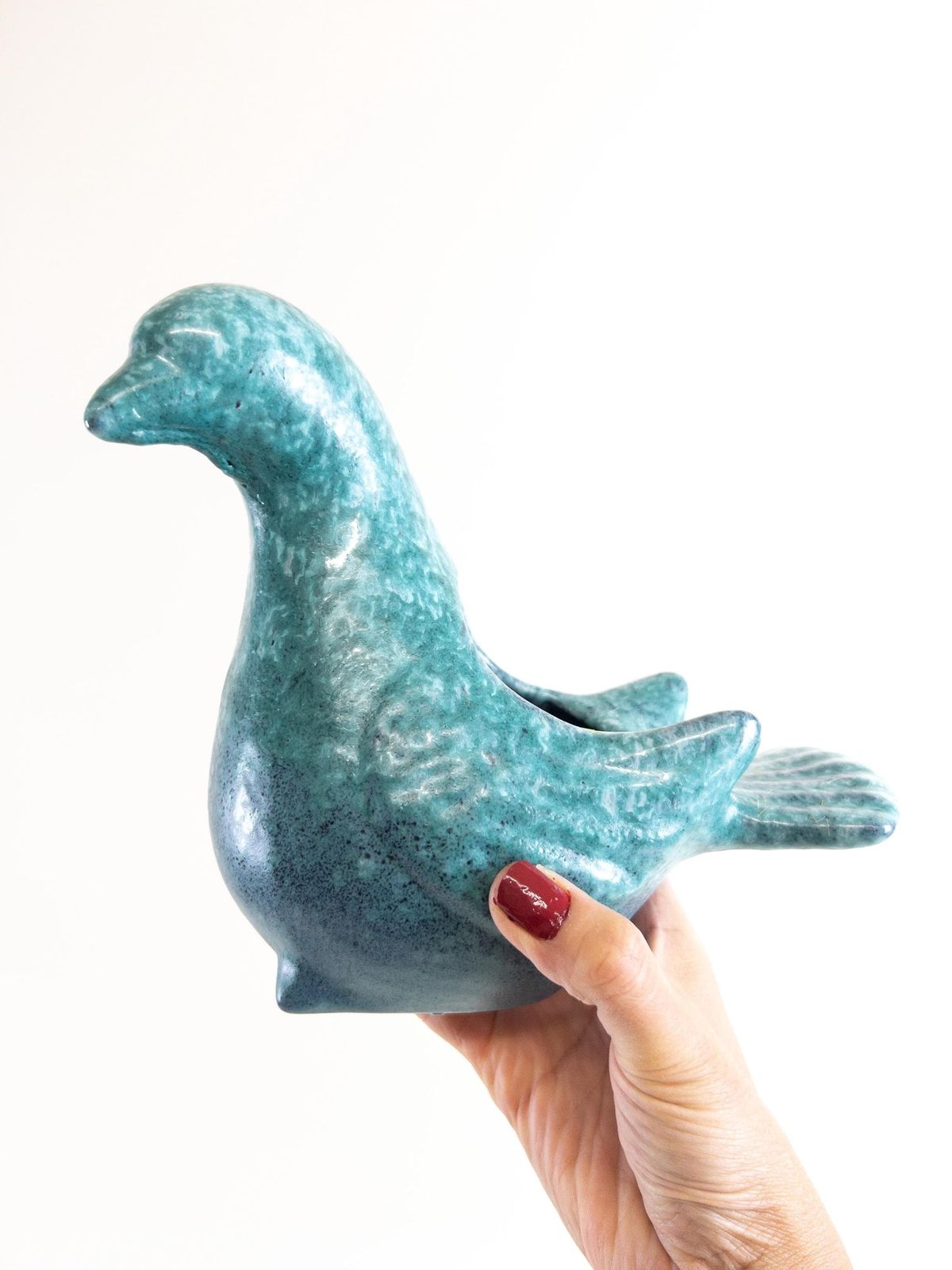 Ruscha Bird Planter   West German Ceramic Planter   Ruscha Art Pottery   Rare photo Home Decor