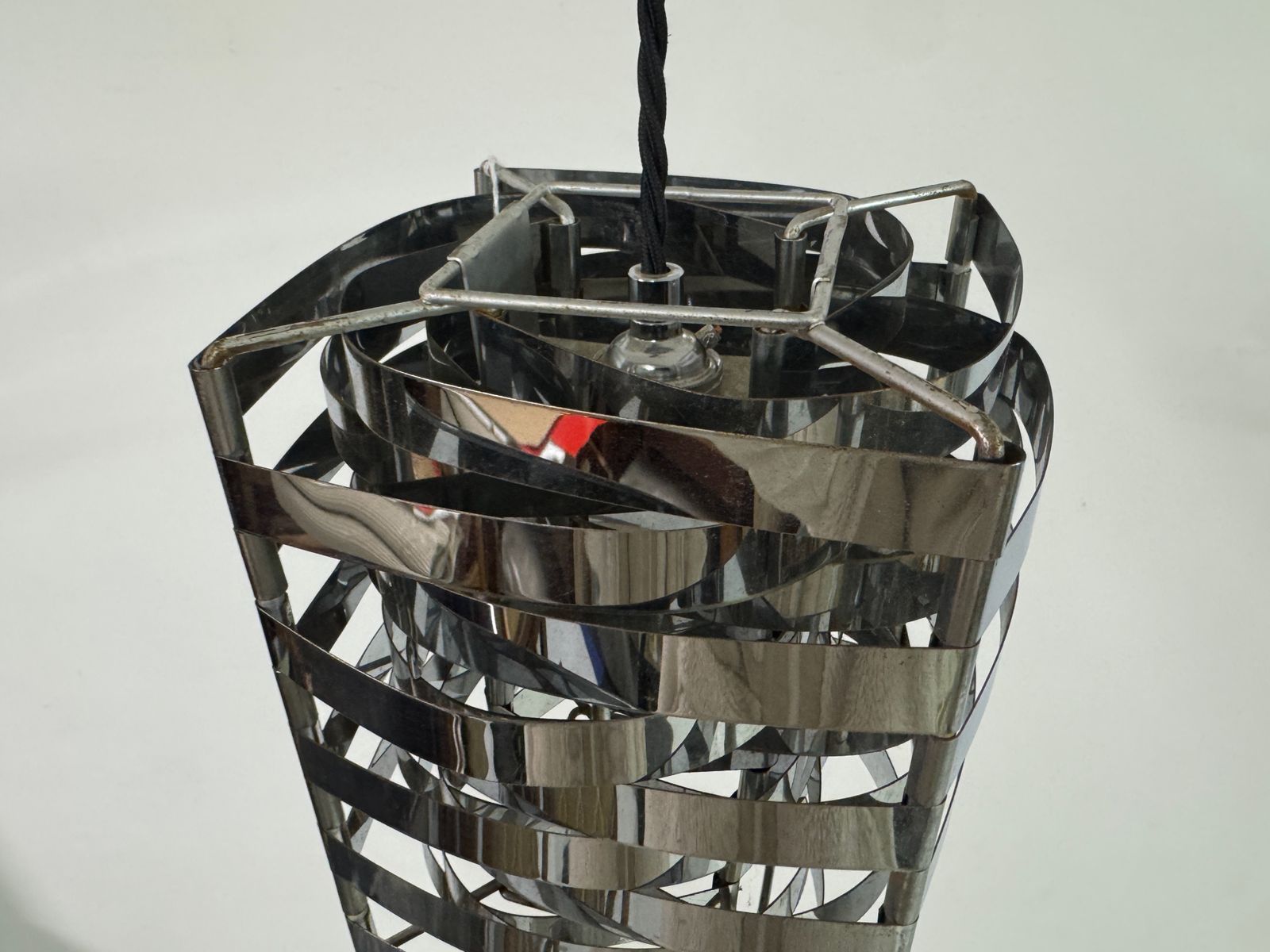 1970s Chrome Ceiling Light In The Style Of Max Sauze photo 395.0