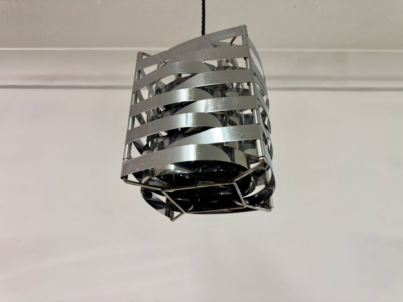 1970s Chrome Ceiling Light In The Style Of Max Sauze photo buy