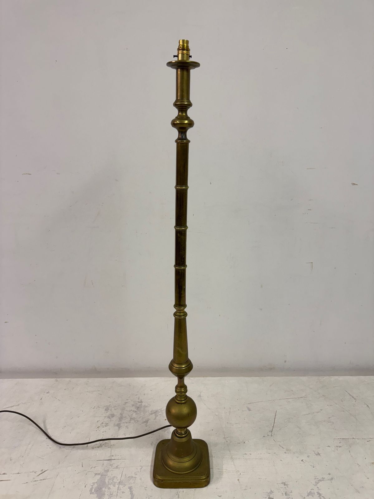 Early 20th Century Brass Floor Lamp photo for sale