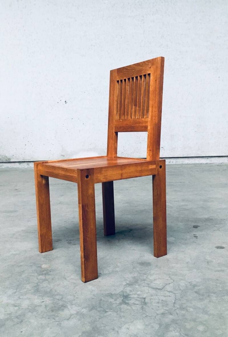 Postmodern Design Teak Side Chair, France 1990's photo 775.0