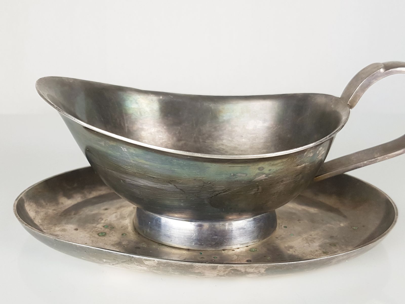 Silver Plated Milk Jug And Gravy Boat By Gio Ponti For Calderoni, 1930s, Set Of 2 photo buy