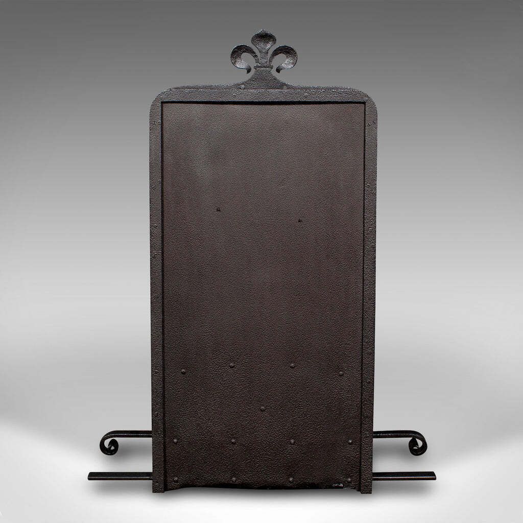 Antique Open Hearth Fireplace, English, Fire Basket, Andirons, Victorian, C.1900 photo 1895.0