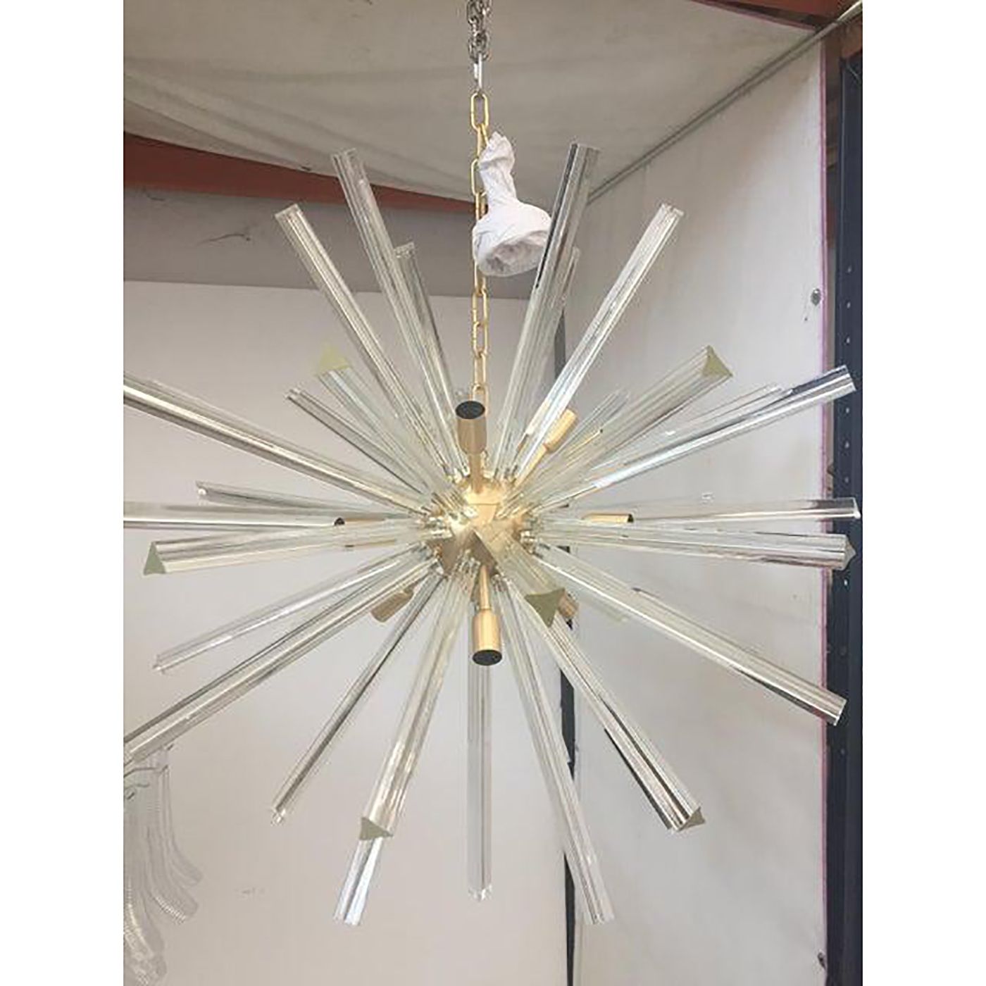 Contemporary Murano Style Glass Sputnik Chandelier photo furniture