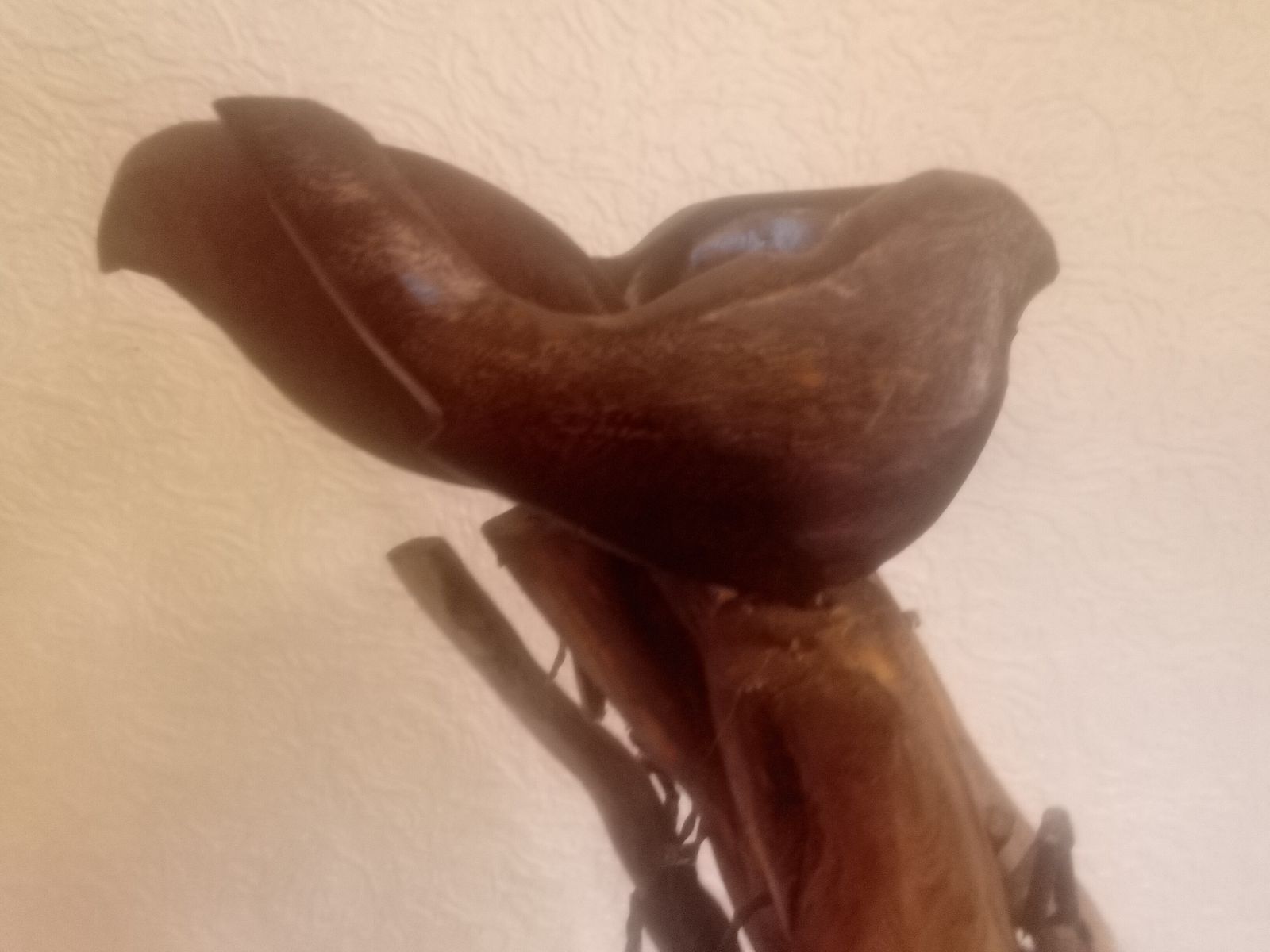 Hand Crafted , Bespoke Ivy Wood Light Sculpture With Hand Carved Birds photo for sale