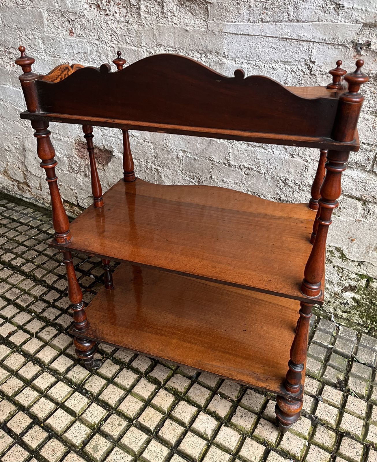 Pretty Victorian Mahogany Whatnot Shelves photo buy