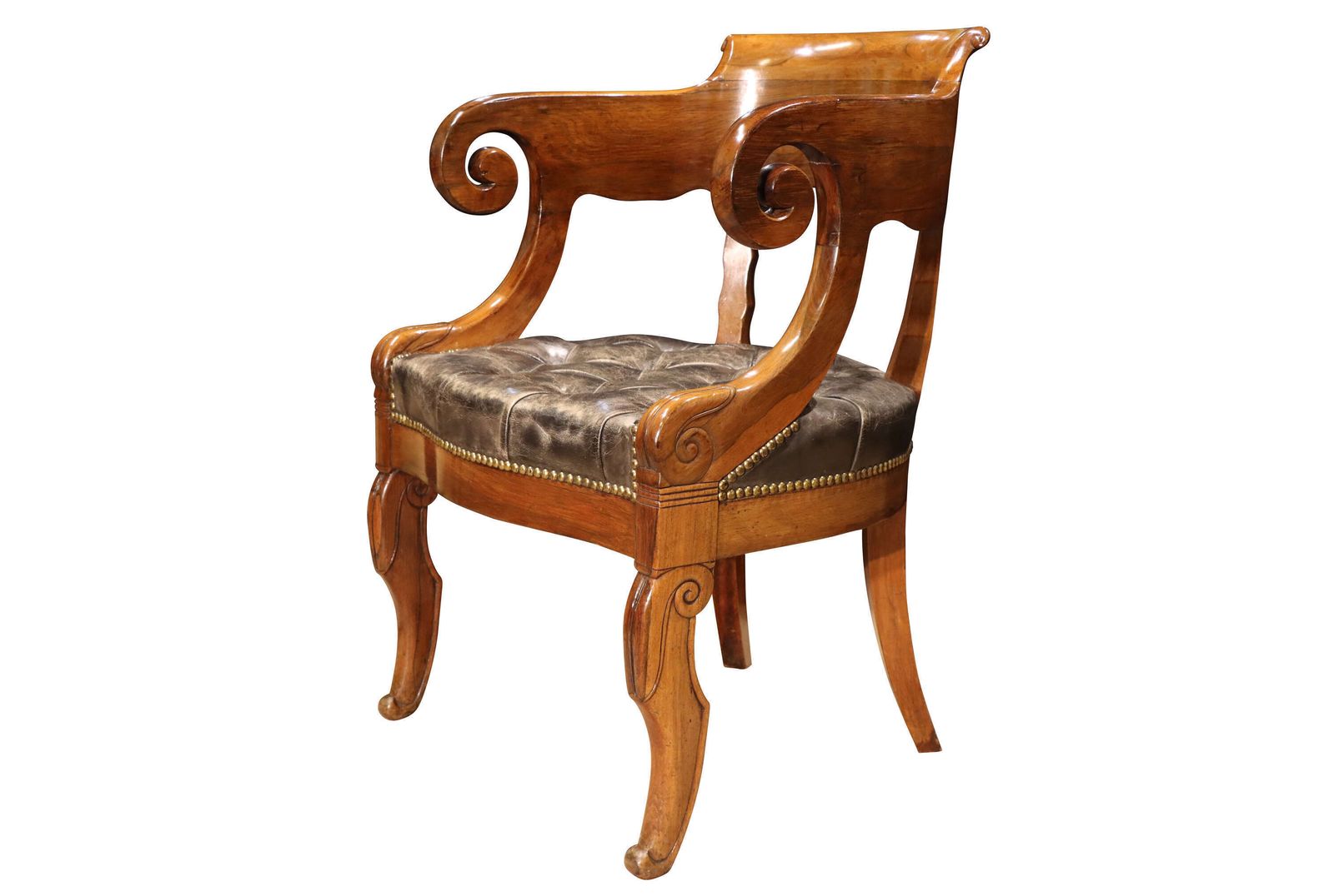 Louis Philippe Rosewood Desk Chair photo for sale