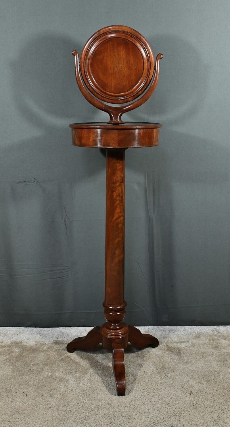 photo for sale Solid Mahogany Barber Shop, Restoration Period – Early 19th Century