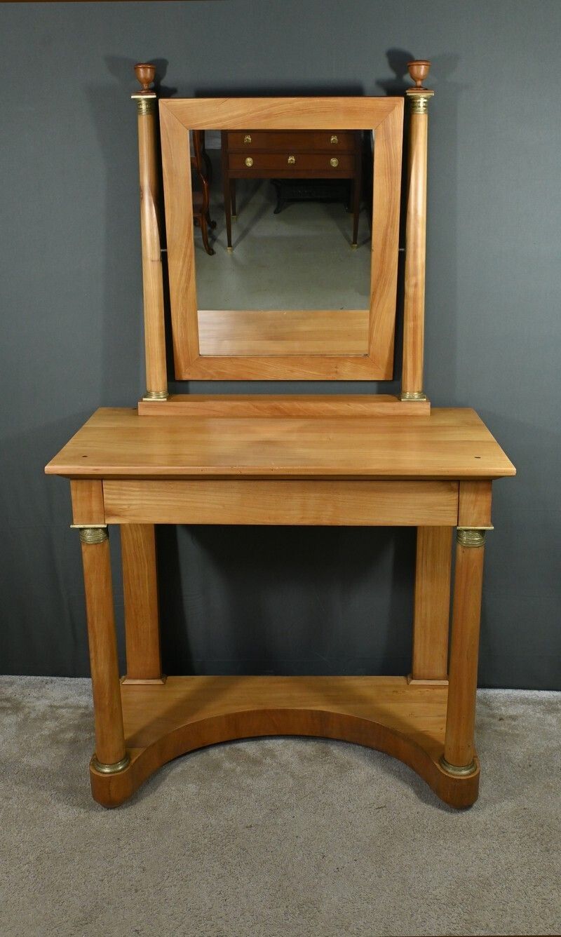 Solid Cherry Hairdresser, Empire Style   Early 19th
