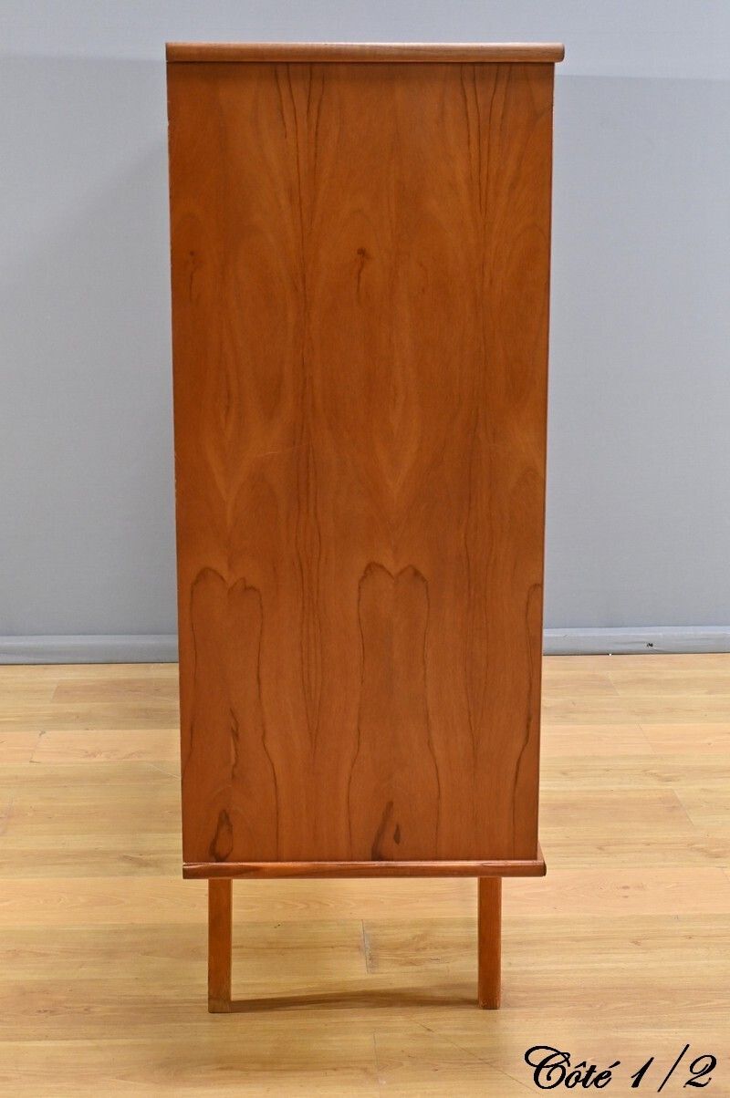 photo vintage Scandinavian Buffet In Blond Teck 1970