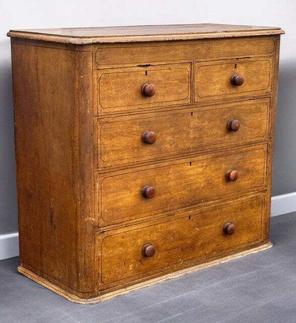 Victorian Chest Of Drawers With Original Painted Finish. photo furniture