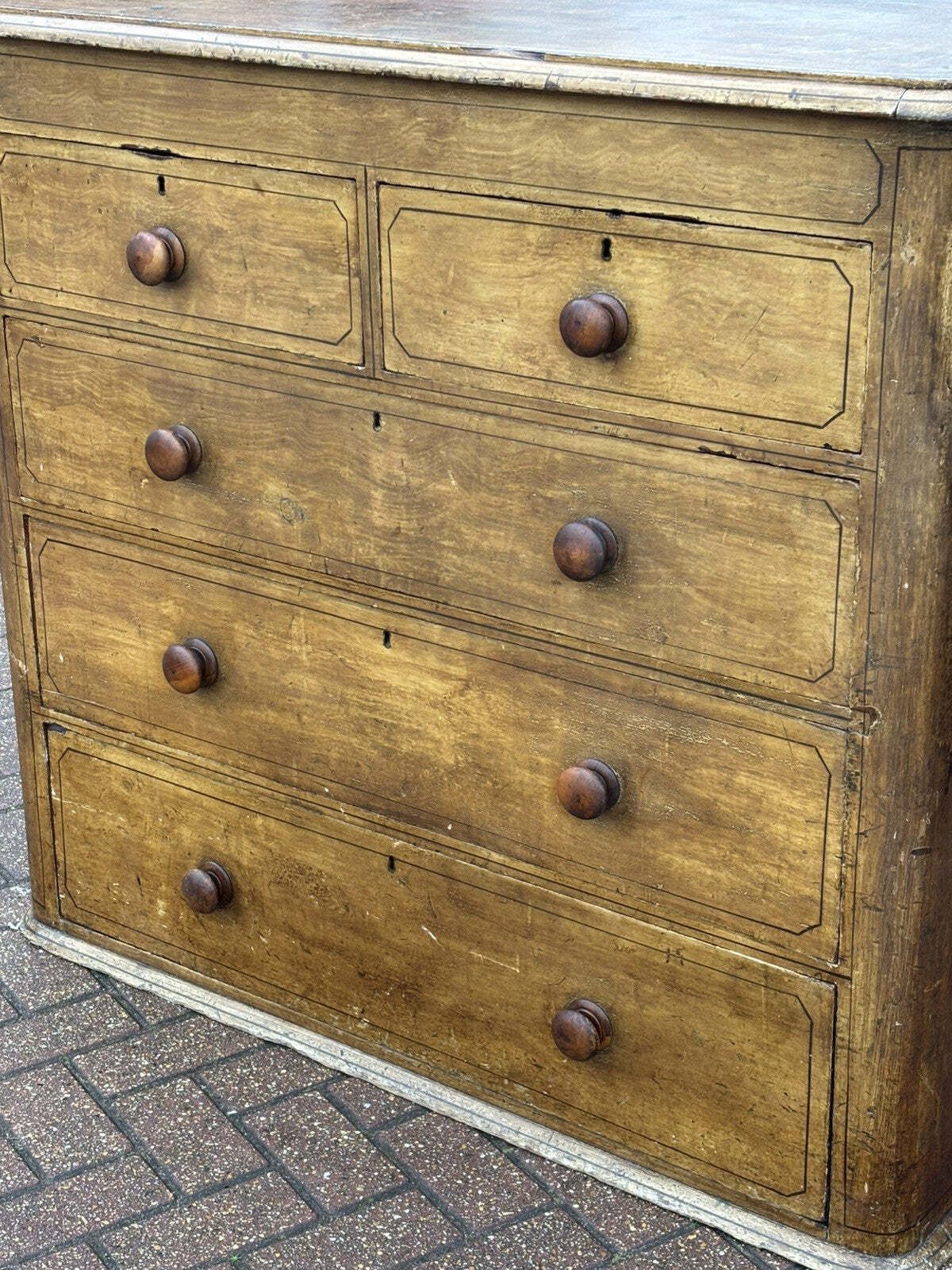 Victorian Chest Of Drawers With Original Painted Finish. photo for sale